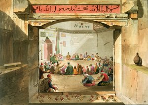 A szelek tornyának bejárata, Athén, a "Nézetek Görögországban", pub. 1821 (akvatinta)